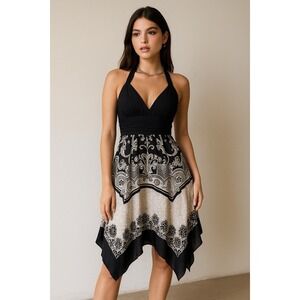 Alesia Dress Womens 6 Babydoll Halter Handkerchief Whimsigoth Romantic Y2K